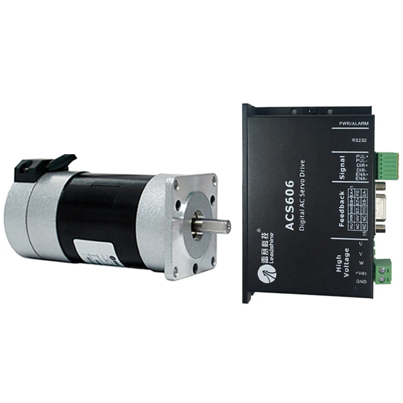 

50W 24V DC Brushless Motor+Drive Kit BLM57050-1000+ACS606 Servo Brushless Driver 3A 0.16NM 3000RPM Pulse Control