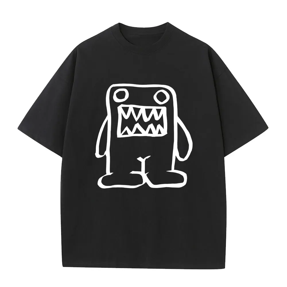

Domo Kun Funny Meme Graphic T Shirts Men's Fashion Casual Humor T-shirt Male Cotton Oversized Short Sleeve T-shirts Streetwear