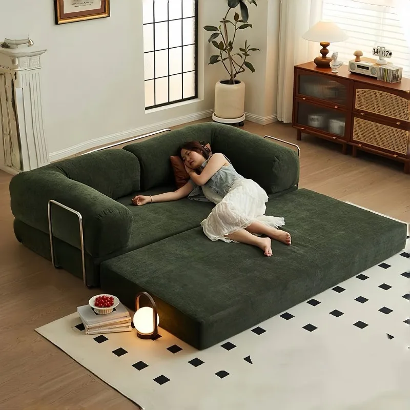 Compression sofa small apartment living room bedroom foldable sofa bed double triple lazy module sofa bed