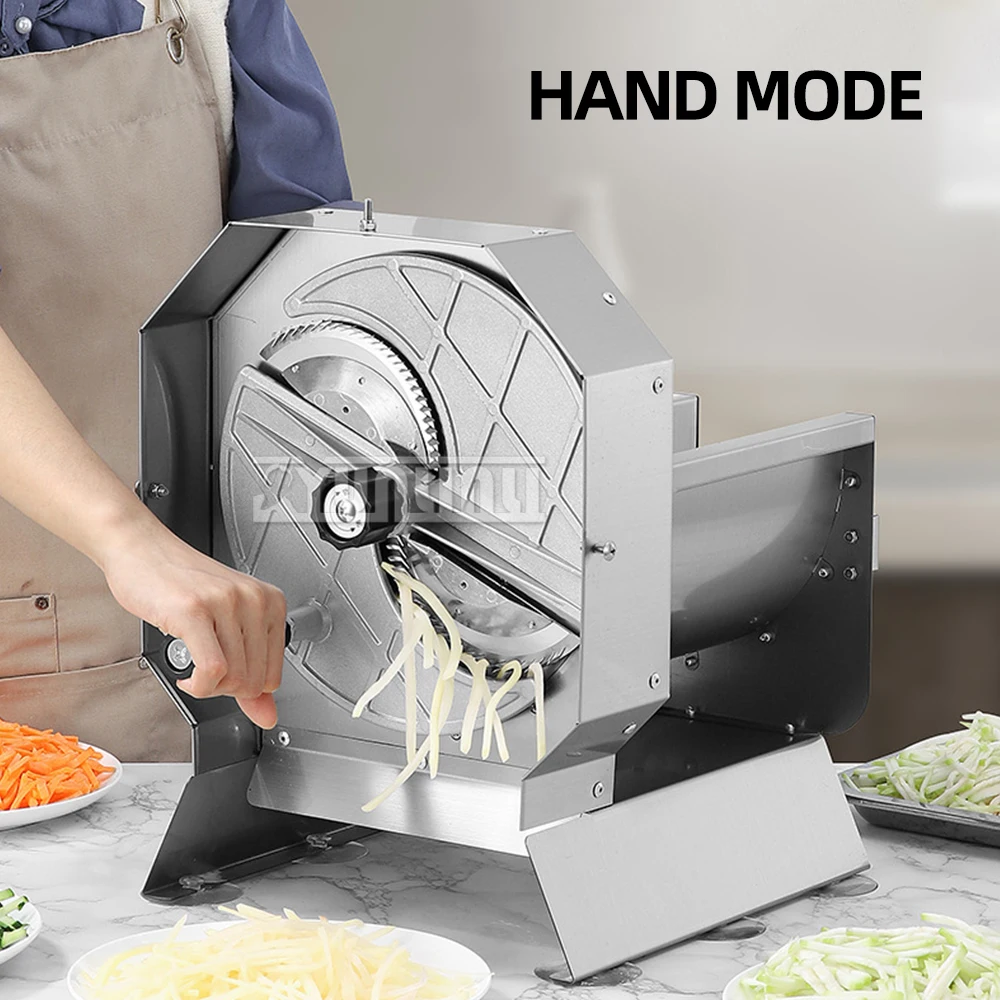Máquina Manual de rodajas de frutas y verduras de acero inoxidable, cortadora de patatas multifuncional para el hogar