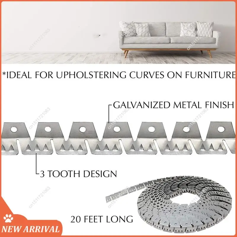 Emption!Upholstery Metal Flexible Tack Strip Curve-Ease Grip For Easy Installation For Furniture, Chairs, Sofa