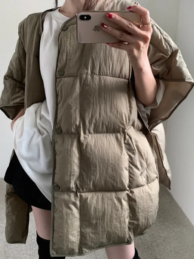 Gilet in cotone Svel dal design coreano retrò sciolto Lazy Sle Jaet da donna invernale New Faion Trendy Top origine cinese