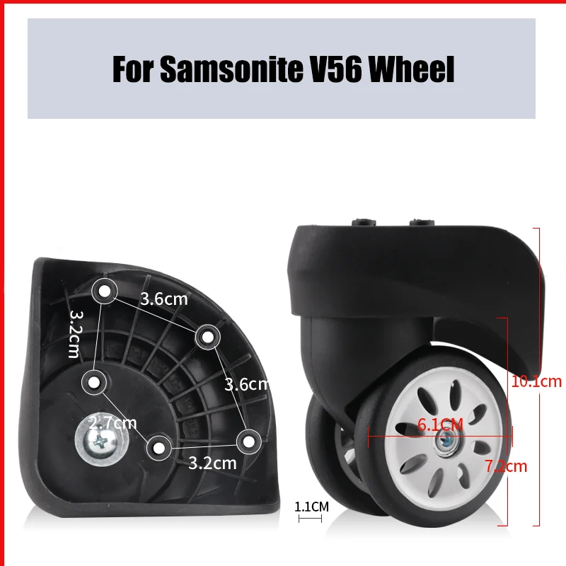 

Suitable for Samsonite V56 Trolley Case Wheel Wear-resistant Luggage Accessories Replacement Repair Roller Suitcase Pulley