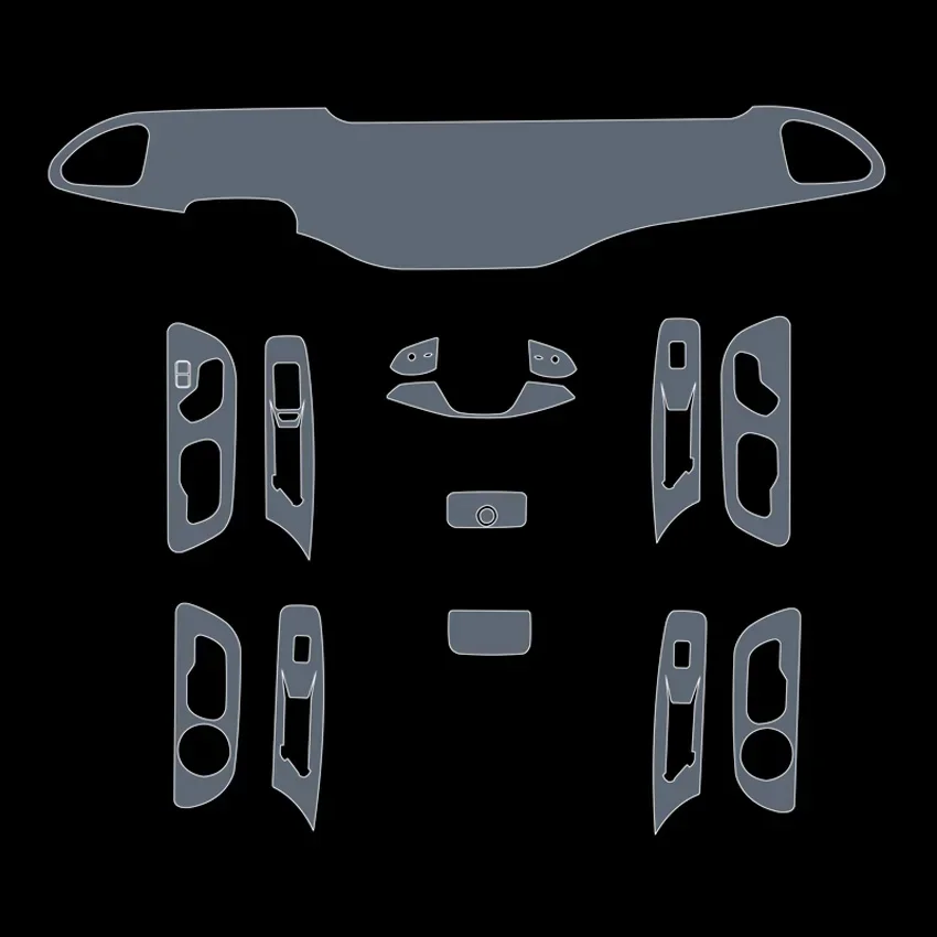 Película Transparente de TPU para EXEED Vantas VX 2021-2024, Adhesivo para Interior de Auto, Pantalla del Navegador, Puerta, Accesorios para Auto