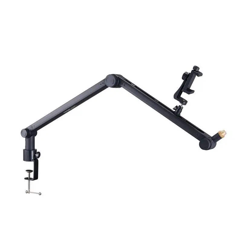 Microphone Boom Arm with Desk Mount, 360° Rotatable, Adjustable Mic Stand with 3/8
