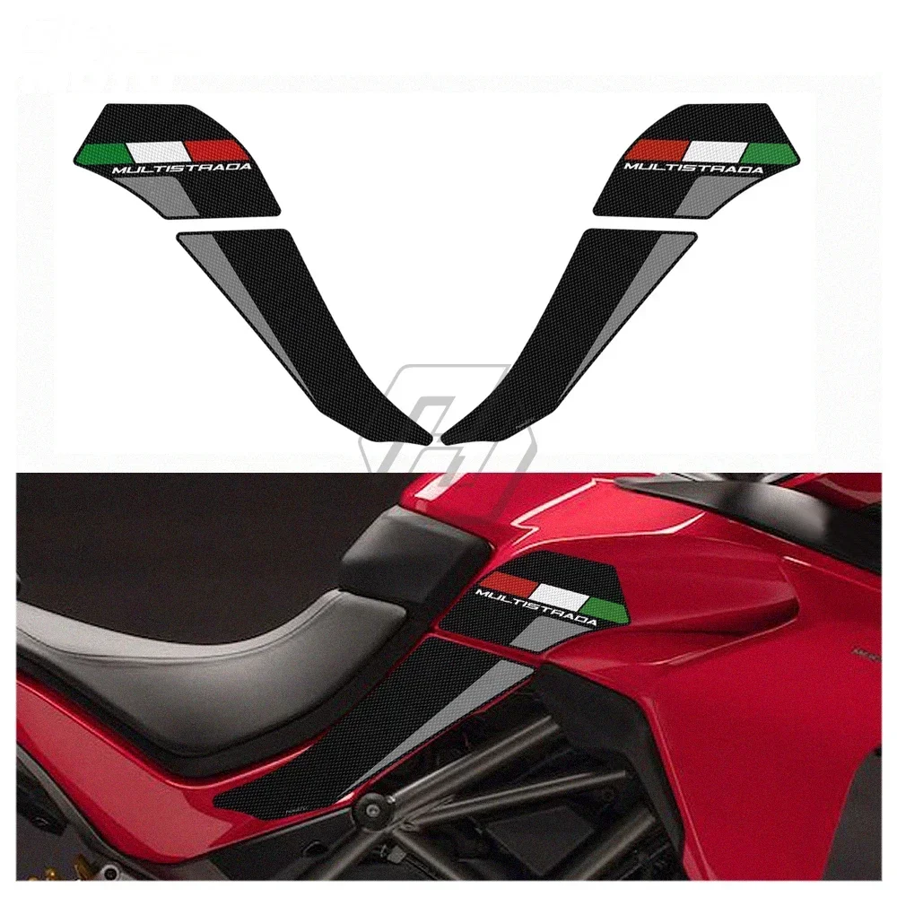 For Ducati Multistrada 1200 1260 2015-2020 Sticker Motorcycle Anti-slip Side Tank Pad Protection Knee Grip Mat