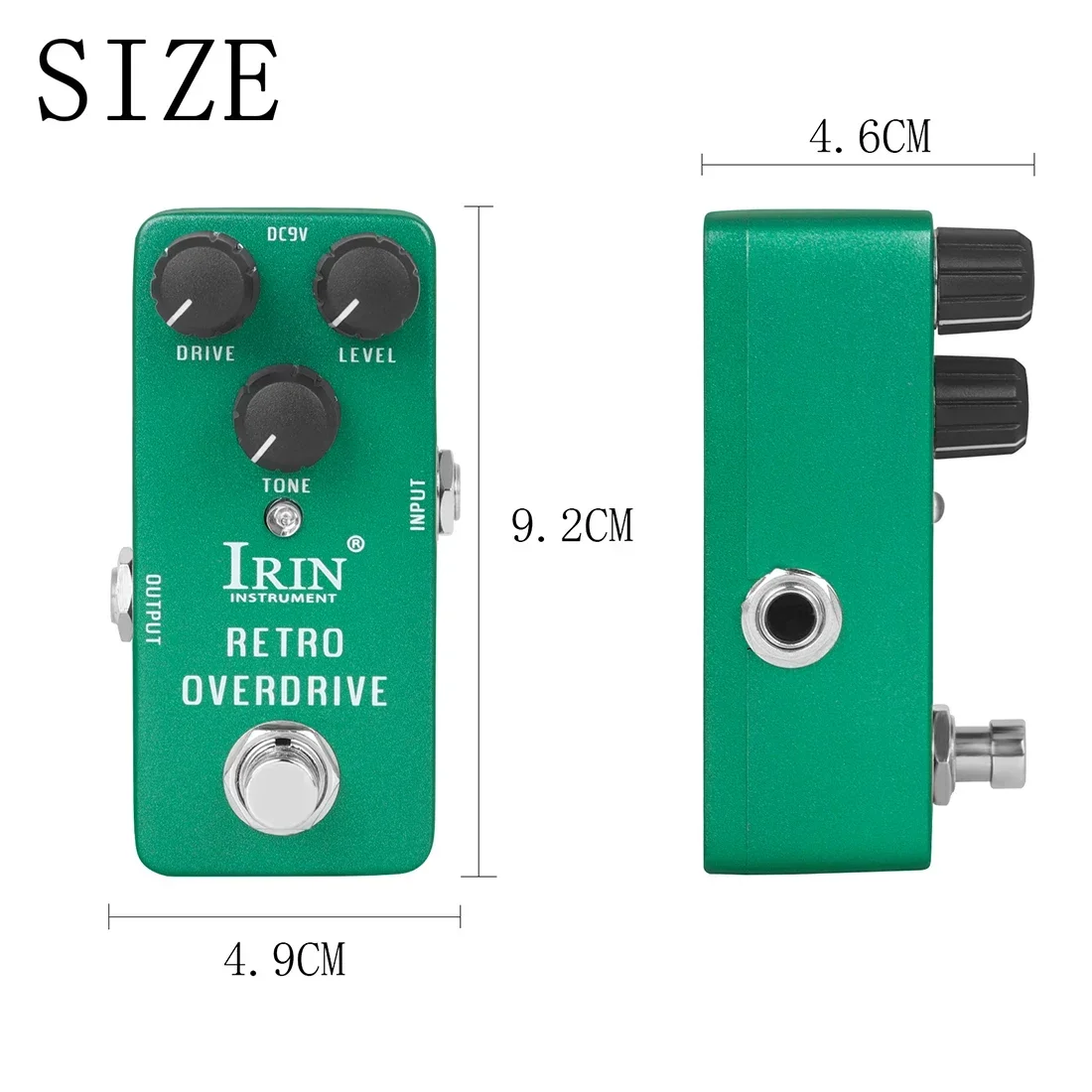 IRIN RS-01 Retro Overdrive Efekt Gitarowy Overdrive Efekty Mini Rozmiar True Bypass Pedały Akcesoria do Gitary Elektrycznej