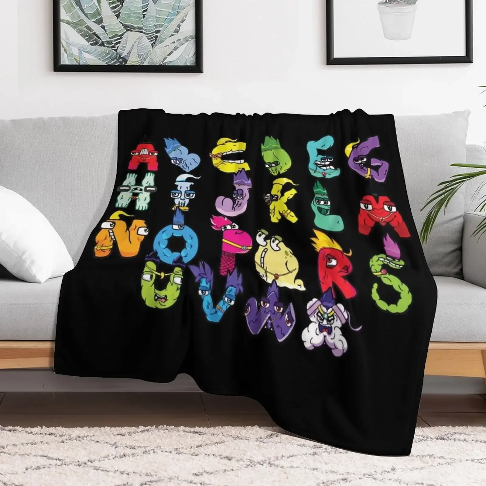 Alphabet Lore Latter A-X Throw Blanket Sofas Summer warm winter Luxury Brand Blankets