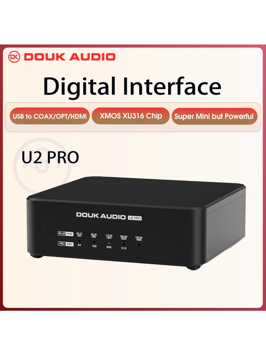 ​ Interfejs cyfrowy USB Douk Audio U2PRO: ​ ​   Konwerter XMOS XU316 DDC, wyjście optyczne/koaksjalne/I2S dla DAC / PS5 / Switch — zdjęcie produktu 7