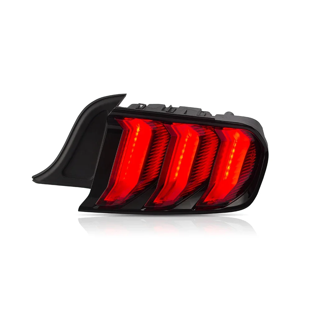 For Ford Mustang 2015-2023 LED Auto Rear Lamps Assembly Dynamic Flashing Signal Light Car Tail Lights Upgrade Accessories