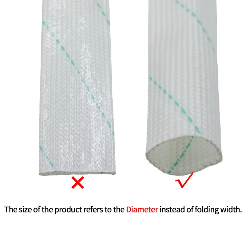High Temperature Insulation Fiberglass Tube Wire Tubes Yellow Wax Glass Fiber Braided Sleeve Casing Pipe Waterproof Dropshipping