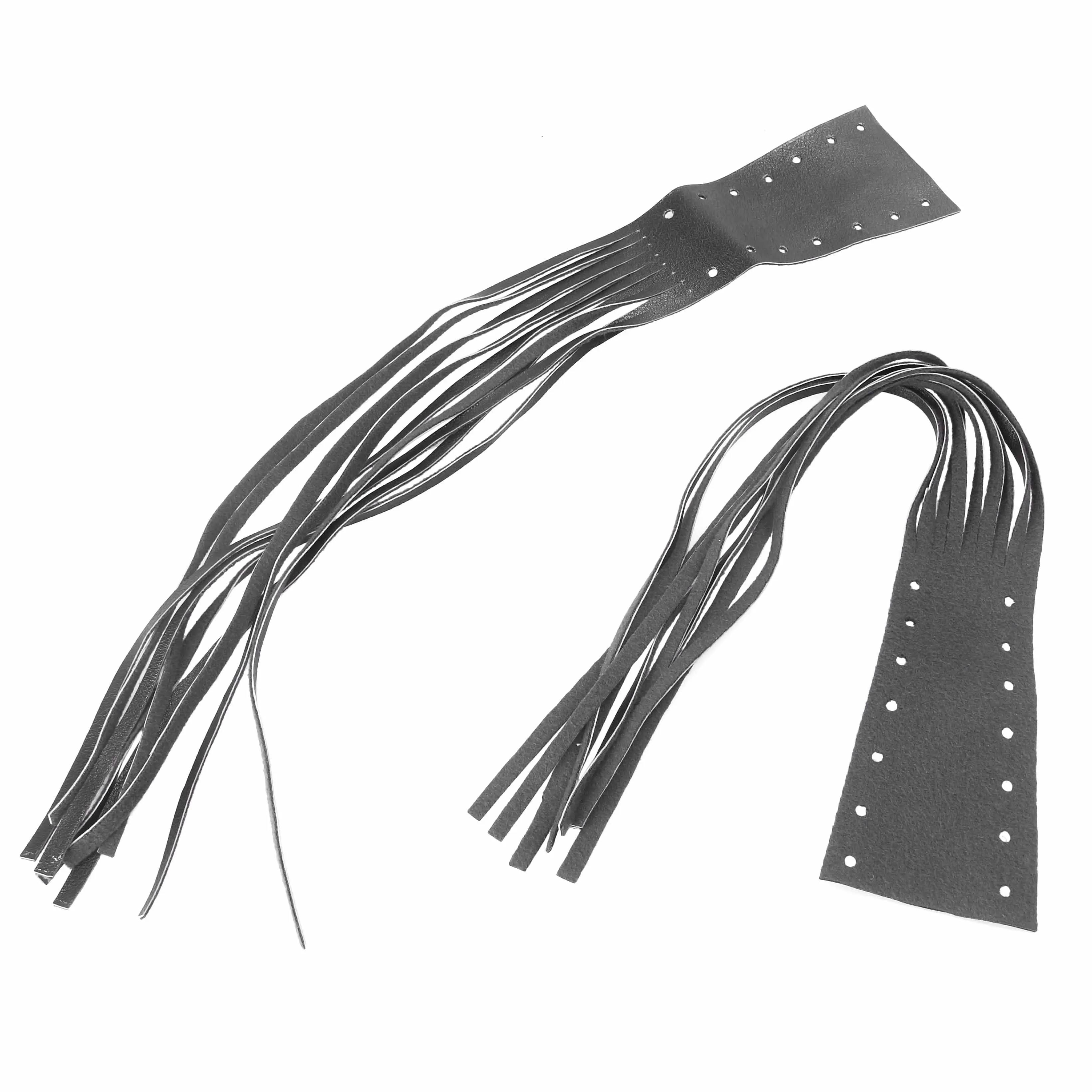 Universal Motorcycle Brake Lever Leather Covers Clutch Grip Fringe Tassels 12'' 30.5cm Long