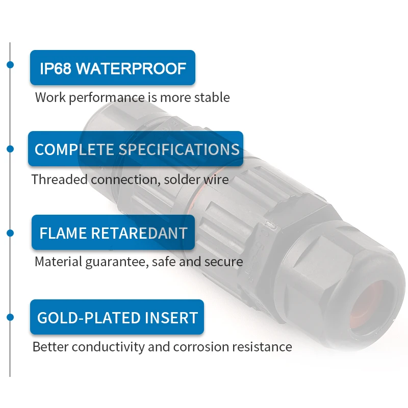 IP68 I/T Shape Waterproof Connector 2/3/5 Pin Wire Connectors Quick Screw Connect Push-in Terminals Electric Junction Box DIY GO