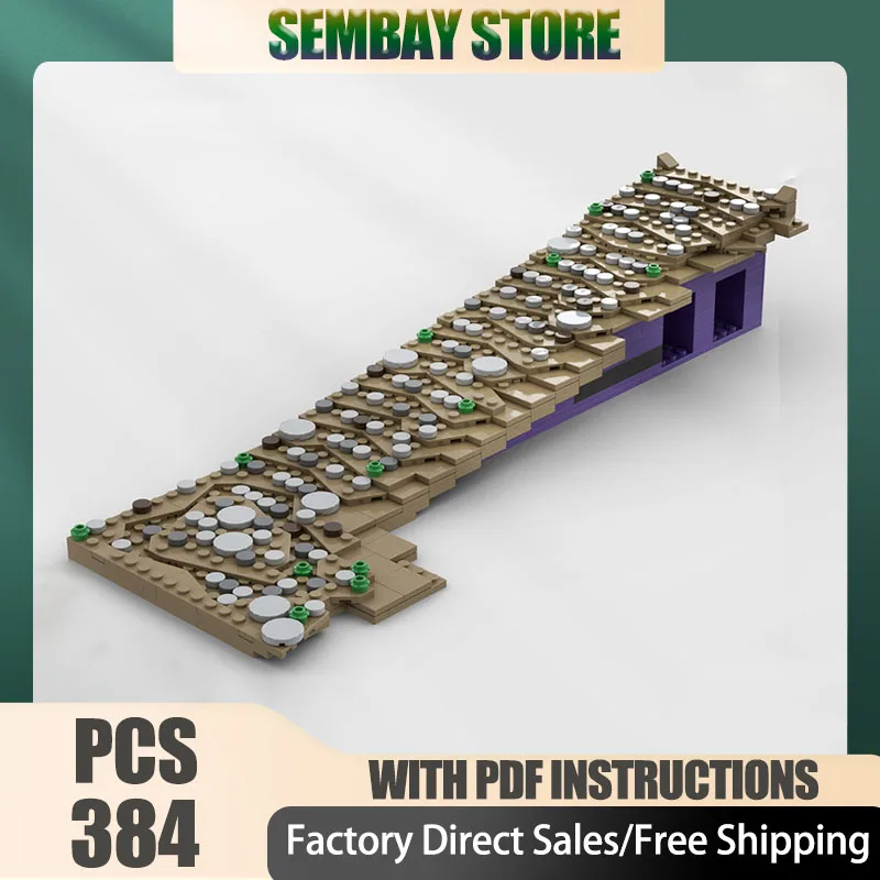 モックビルディングブリック モジュラービルディング 01 城 - ゲート間の通路 テクノロジーブロック クリスマス DIY おもちゃ 組み立てギフト
