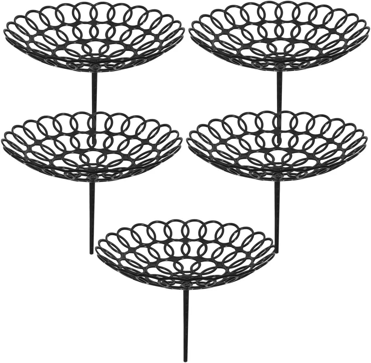 

Flower Packaging Abrasive Tool 5Pcs Plastic Bouquet Holder Stand for Floral Arrangements Wedding Centerpieces 10X10X6 Inches