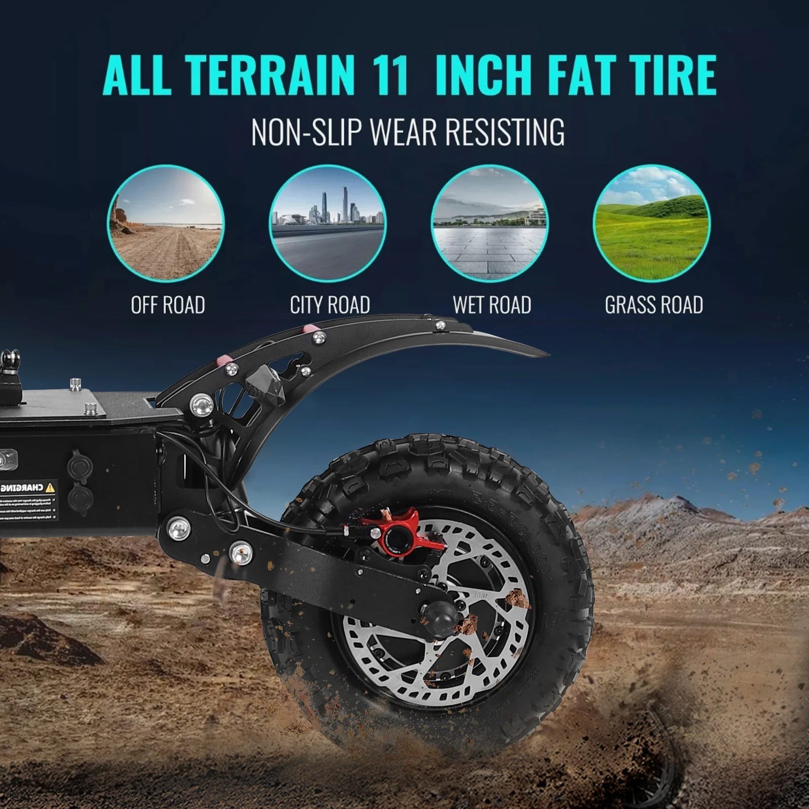 J30 MAX سكوتر كهربائي مزدوج 3000 واط محركات 60V38Ah بطارية 11 "إطارات الطرق الوعرة 85KMH سرعة علوية 100 كجم المدى 440 رطل تحميل فرامل قرصية