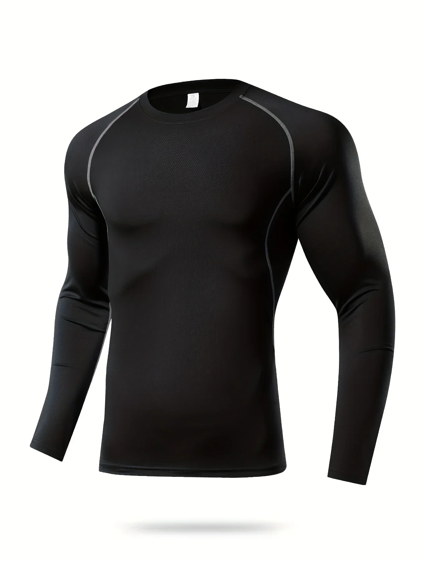 

Elastic tight-fitting sportswear for men, a new long-sleeved fitness and running training top for autumn and winter