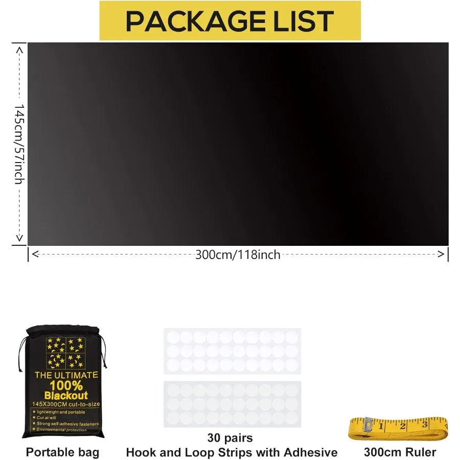 ULIGOOD ظلال التعتيم المحمولة 118 × 57 ستائر تعتيم نافذة السفر 100 مادة التعتيم ستائر التعتيم المؤقتة لـ B