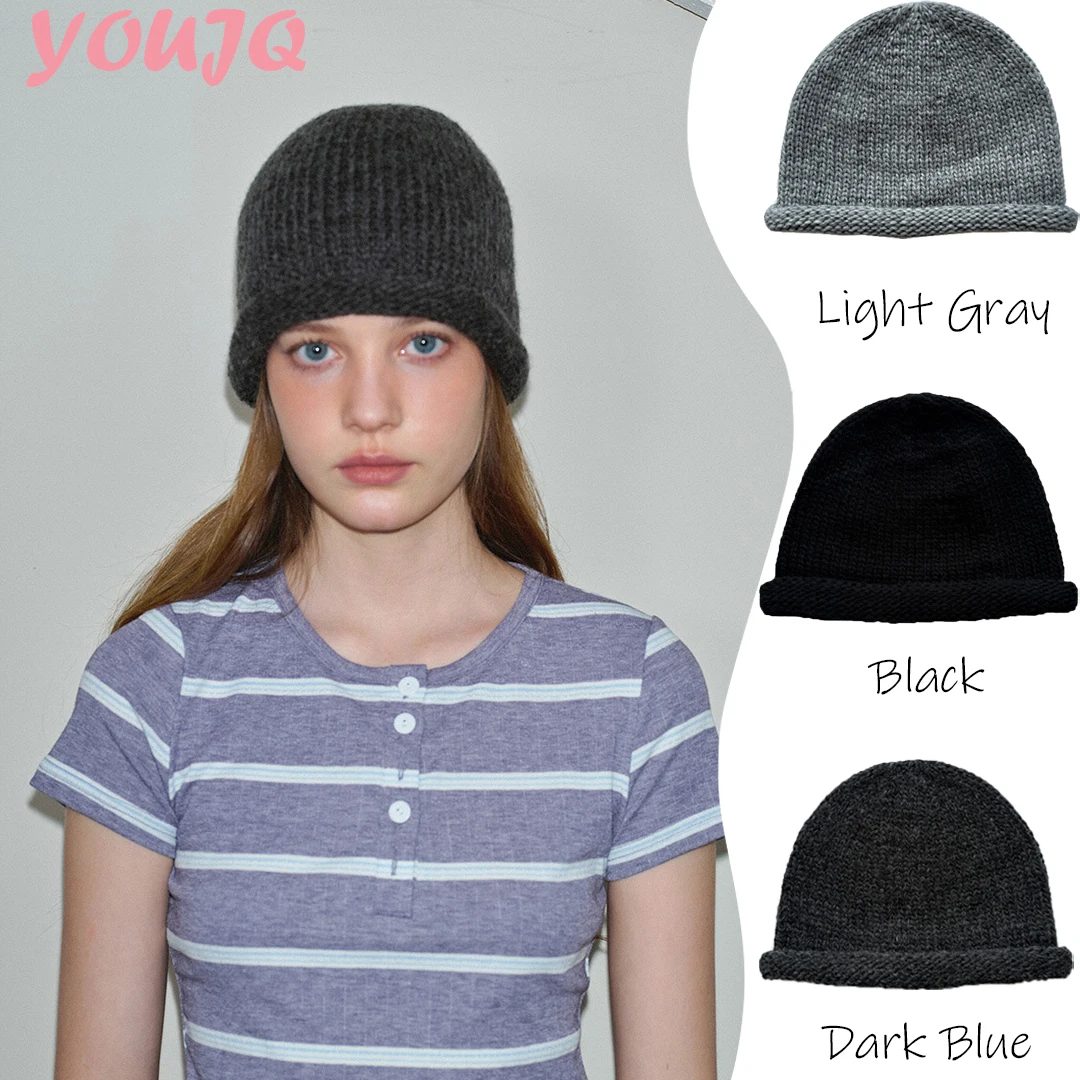 

20% мериносовая шерсть, новая зимняя шапка для женщин, мужчин, мальчиков и девочек, вязаная крючком шапка Skullies, однотонная осенняя вязаная шапка, Gorras Hombre