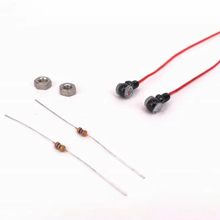 1 Paar LED Positielampjes Zijlichten voor 1/14 Tamiya RC Truck Auto Voor Scania Voor Volvo Voor Man DIY Onderdelen Speelgoed