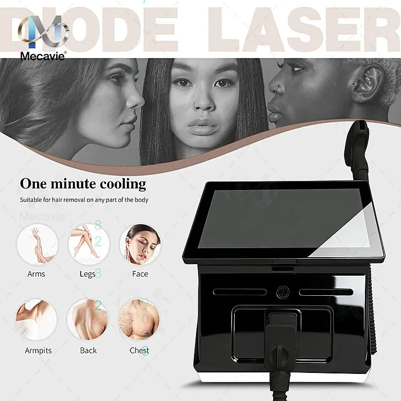Salon Grade 2026 4000W 4 Waves Diode Laser Hair Removal Ice Cooling Painless Permanent