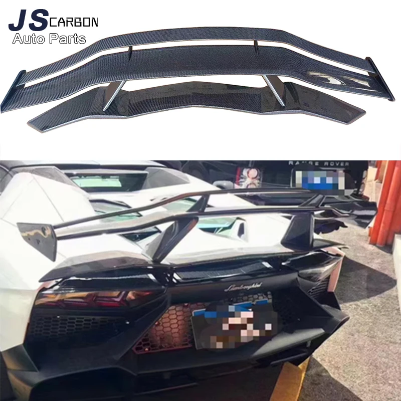 Carbon Fiber Rear Spoiler For Lamborghini Aventador LP700 LP720 Duckbill Car Wing  Retrofit the rear wing Upgrade body kit