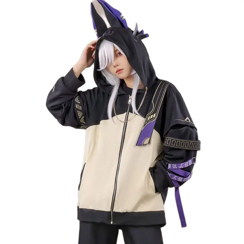 Jeu Genshin Impact Cyno Cosplay Costume pour homme, sweat à capuche Anime unisexe 03/PVD, veste à capuche mode, manteau grande taille, livraison directe