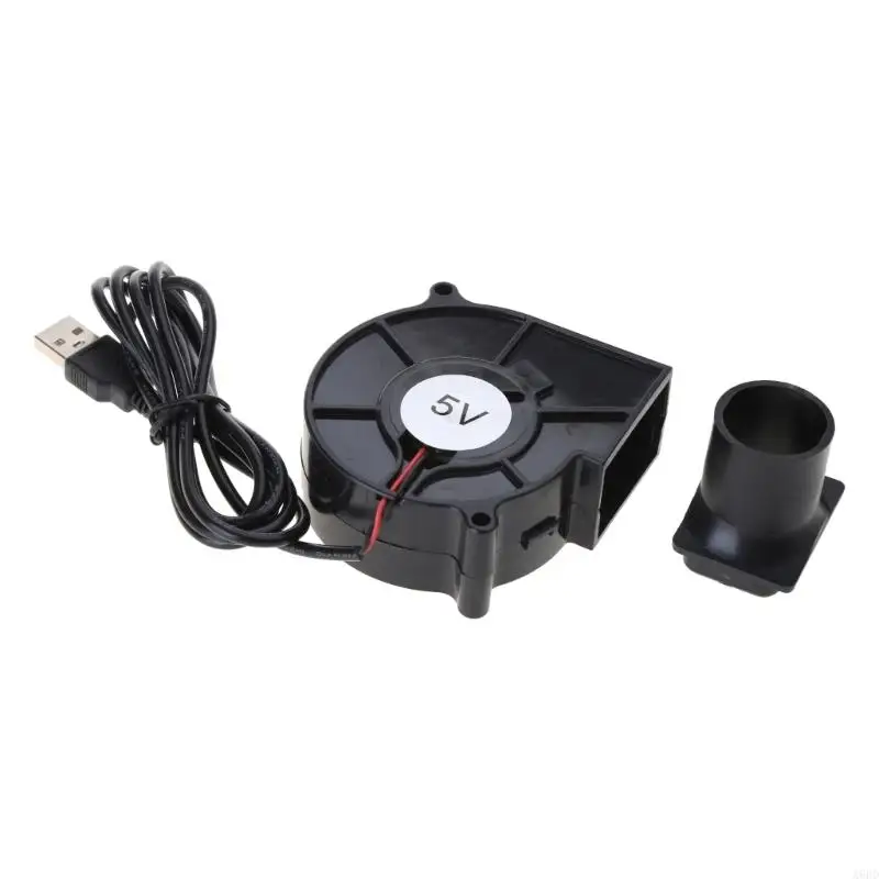 A6HD 7530 7cm 5V 2A Blower para piquenique acampamento um ventilador USB uma velocidade com rolamento óleo