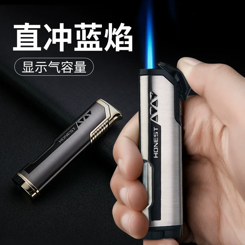 

Luxury Lighter Portable, Recyclable Metal Windproof, High Power Gas Cigar Multi purpose Men's Christmas High end Gift 2026 new