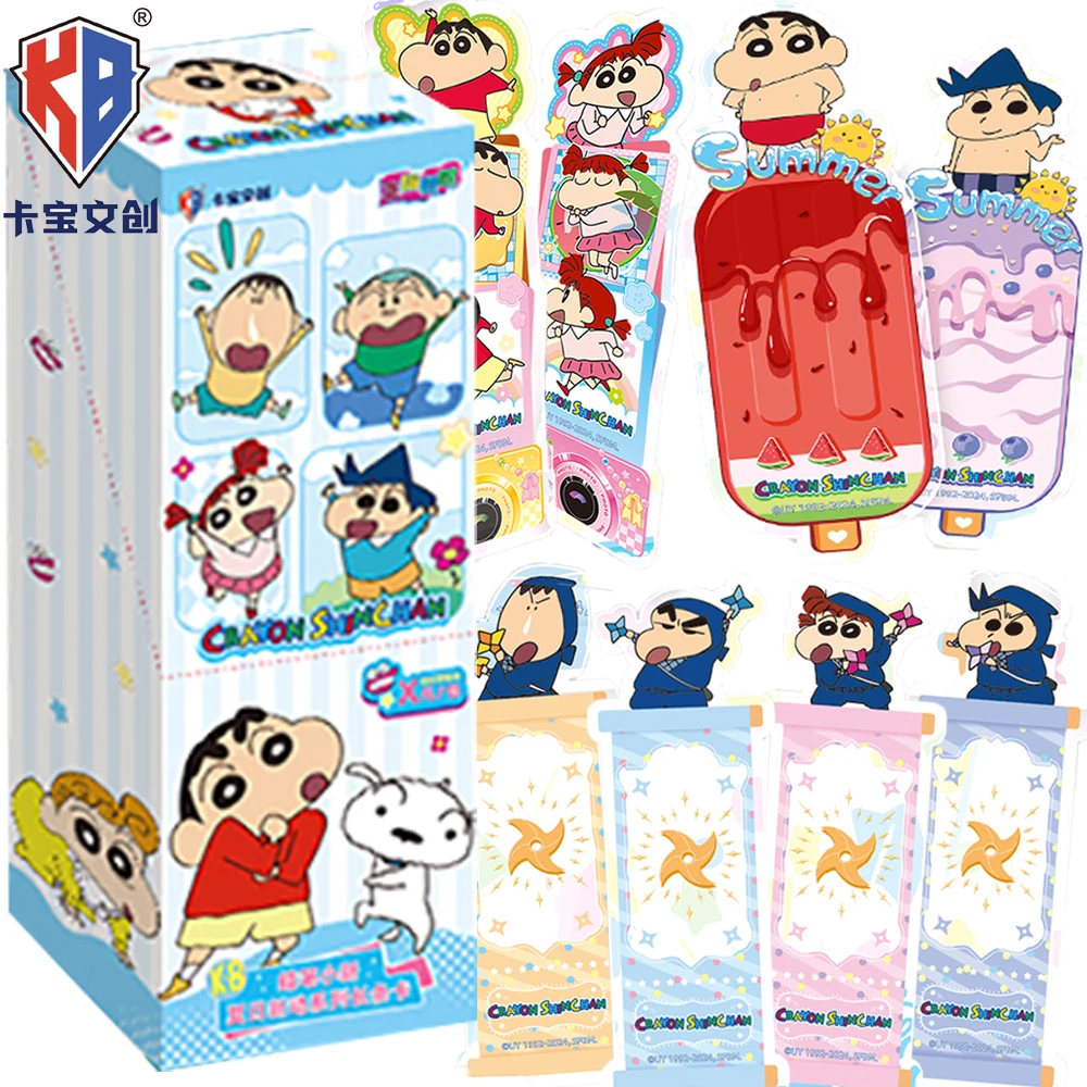 

Original Kabao Crayon Shin-chan Collection Cards Anime Cute Cartoon Characters Campus Daily Life Long Strip Cards Xmas Toy Gift