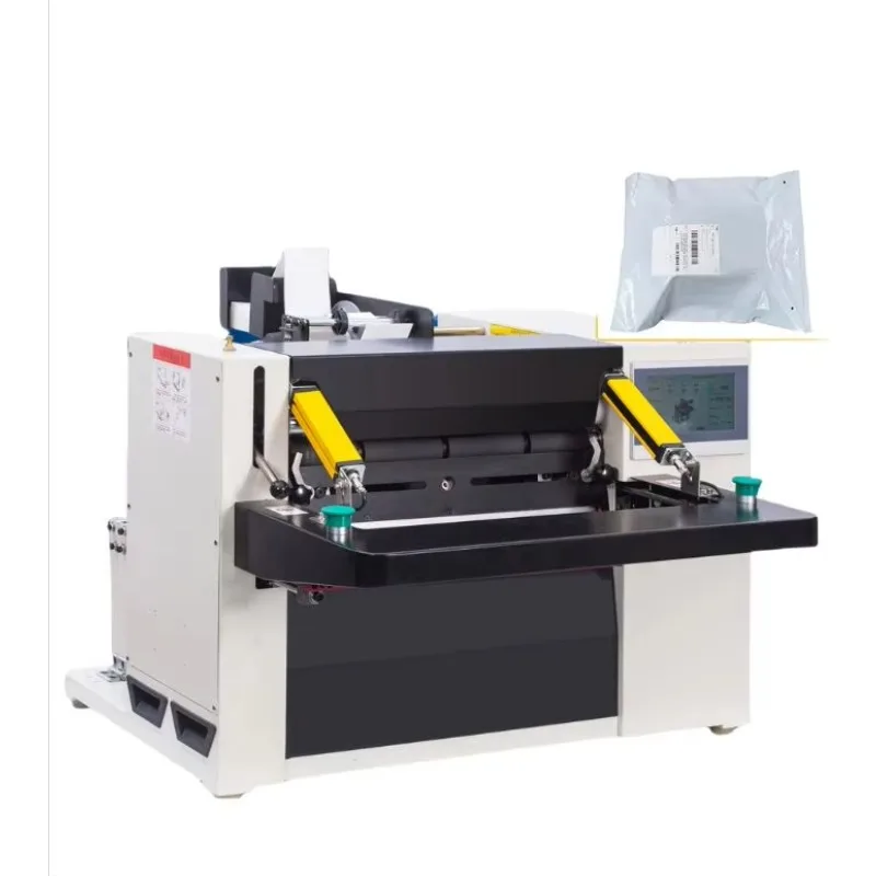 Cheap Automatic Plastic PE Polyethylene Mail Express Courier Bags Bagging Sealing Machine with Printing Pasting Labels Function