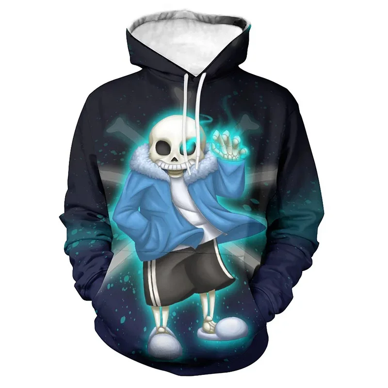 Game Undertale Graphic Sweatshirts Cartoon Sans 3D Printed Hoodies For Men Casual Streetwear Kids Pullovers Winter Clothes Tops