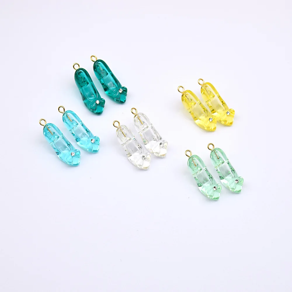 

10 шт. разноцветные микро 3D подвески на высоком каблуке для изготовления ювелирных изделий DIY ожерелье браслет аксессуары