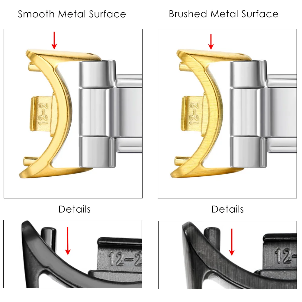 Einfacher Adapter für Smartwatch 12mm Armbandverbinder Italienischer Charm-Link Passend für 9mm Edelstahlarmband DIY-Zubehör Schmuck – Detail 1