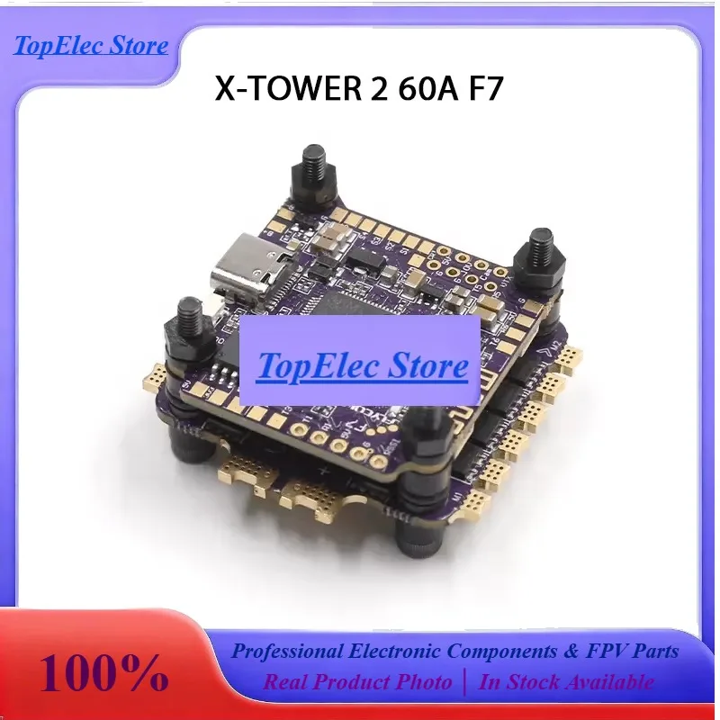 TopessFlycolor X-Tower2 F760A Stack BL-32 High-performance MCU Multi-Rotor Flight Control System MPU-6000 Optimization FPV Racin