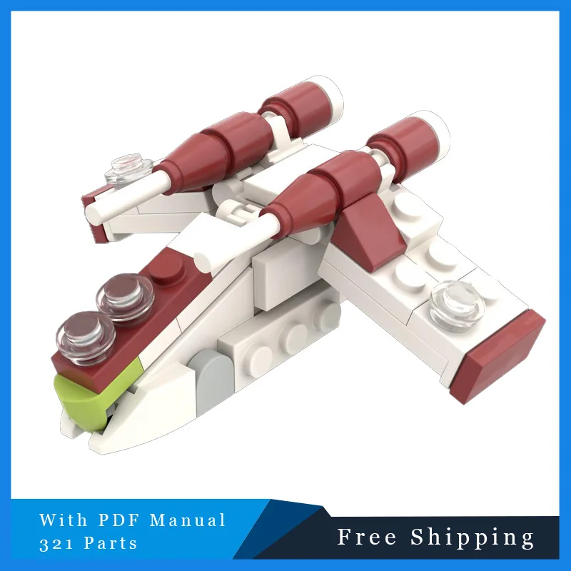 

321 части MOC Star Battle крутые мини-возможные вертолеты модель строительные блоки кирпичи Diy креативная сборка развивающая игрушка подарок ребенку