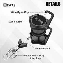 Booms Fishing XW80 – Zinger retráctil para accesorios de pesca 70cm