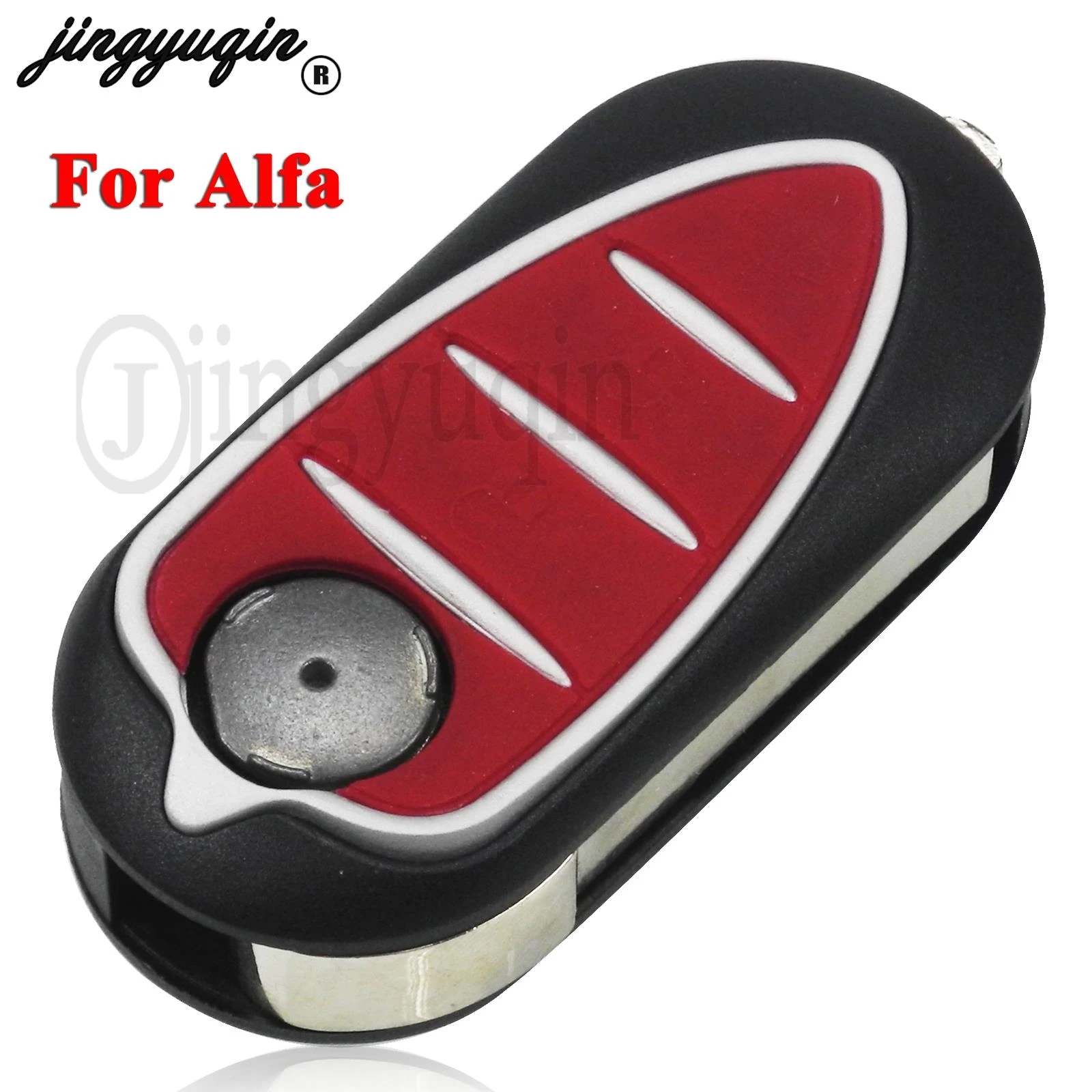 

jingyuqin 3 Buttons Flip Folding Car Remote Key Case Shell For Alfa Romeo Mito Giulietta GTO 159 uncut blade Replacement