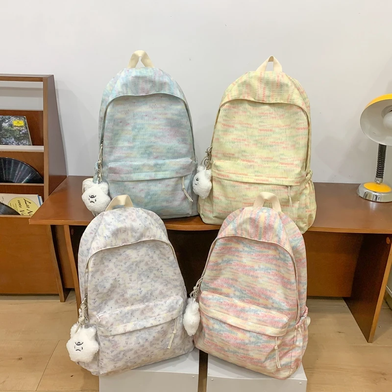 Moda feminina mochila à prova dwaterproof água menina faculdade fêmea kawaii estudante algodão bonito saco de escola harajuku sólida adolescente