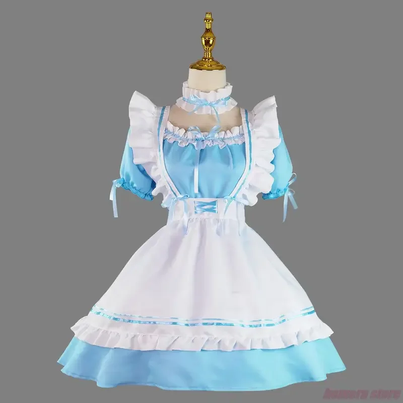 Japanse Meid Uniform Mooie Meisje Student Lolita Jurk Cosplay Kostuum Lieve Schattige Kat Cafe Prinses Harajuku Kawaii Lingerie