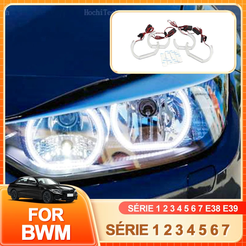 

Держатель для очков M Style Подкова Белое акриловое кольцо Angel Eyes DTMLED для BMW 1 2 3 4 5 6 7 серии E38 E39 E60 E53 E46 E90 E