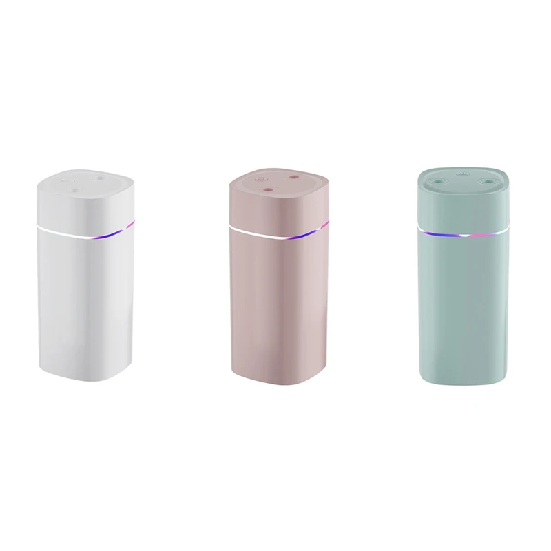 Colorful Night Light Small Humidifier Double Spray Air Atomizer USB Silent Home Humidifier Car Purifying Air Spray Durable