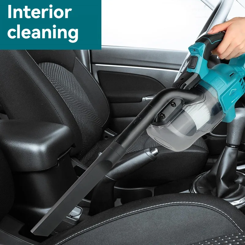 مكنسة كهربائية ليثيوم أيون مريحة لجامع غبار السيارة المنزلية، مكنسة محمولة باليد، شفط قوي للغاية، صناعية مريحة