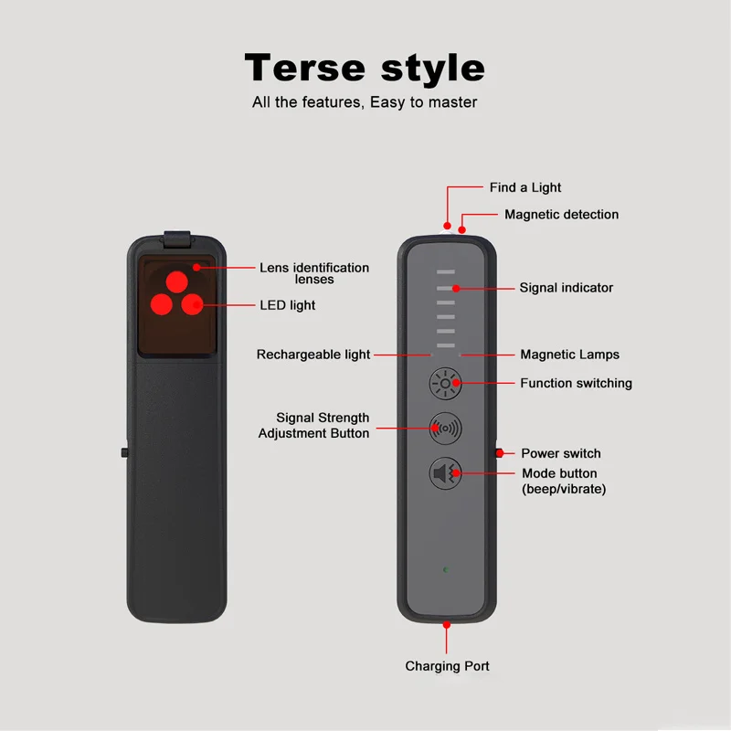 S600 Hotel Anti Peeping Device Portable Camera Infrared Detector Professional Intelligent Wireless GPS Signal Detector