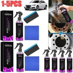 1-5pcs 100ml Car Super Rust Remover Spray Car Maintenance Iron Powerful Cleaning Auto Rim Wheel Hub Dust Removal Cleaner Paint