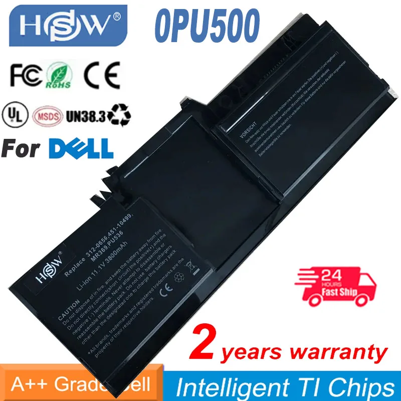 3800mAh  Laptop Battery For Dell Latitude XT Tablet PC  0PU500  0PU501  0PU536  0UM178  0WR013  0WR015