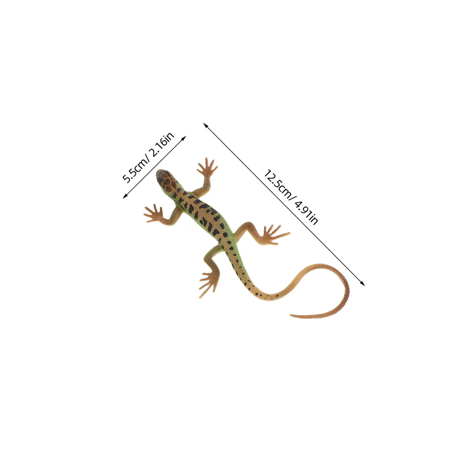 4Pcs Realistic Lizard Simulation Plastic Reptile Figures Mini Outdoor Exploration Educational Animal Recognition
