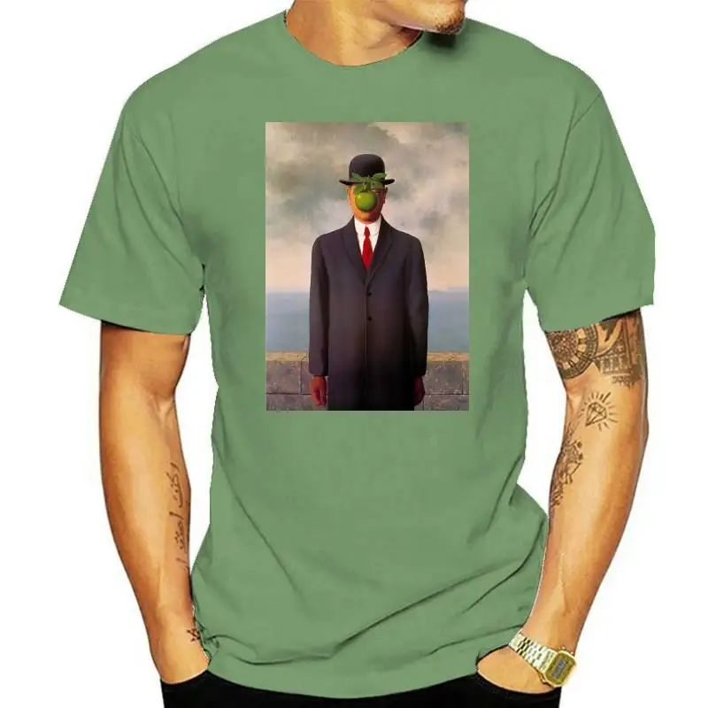 T-SHIRT UOMO  DONNA RENE' MAGRITTE EL HIJO DEL HOMBRE GEN0500