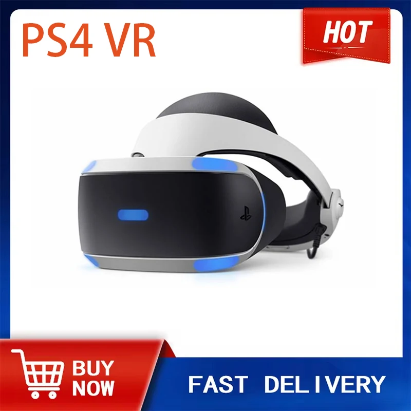 100% original PS4 VR headset virtual reality first generation only single helmet no accessories perfect function in stock