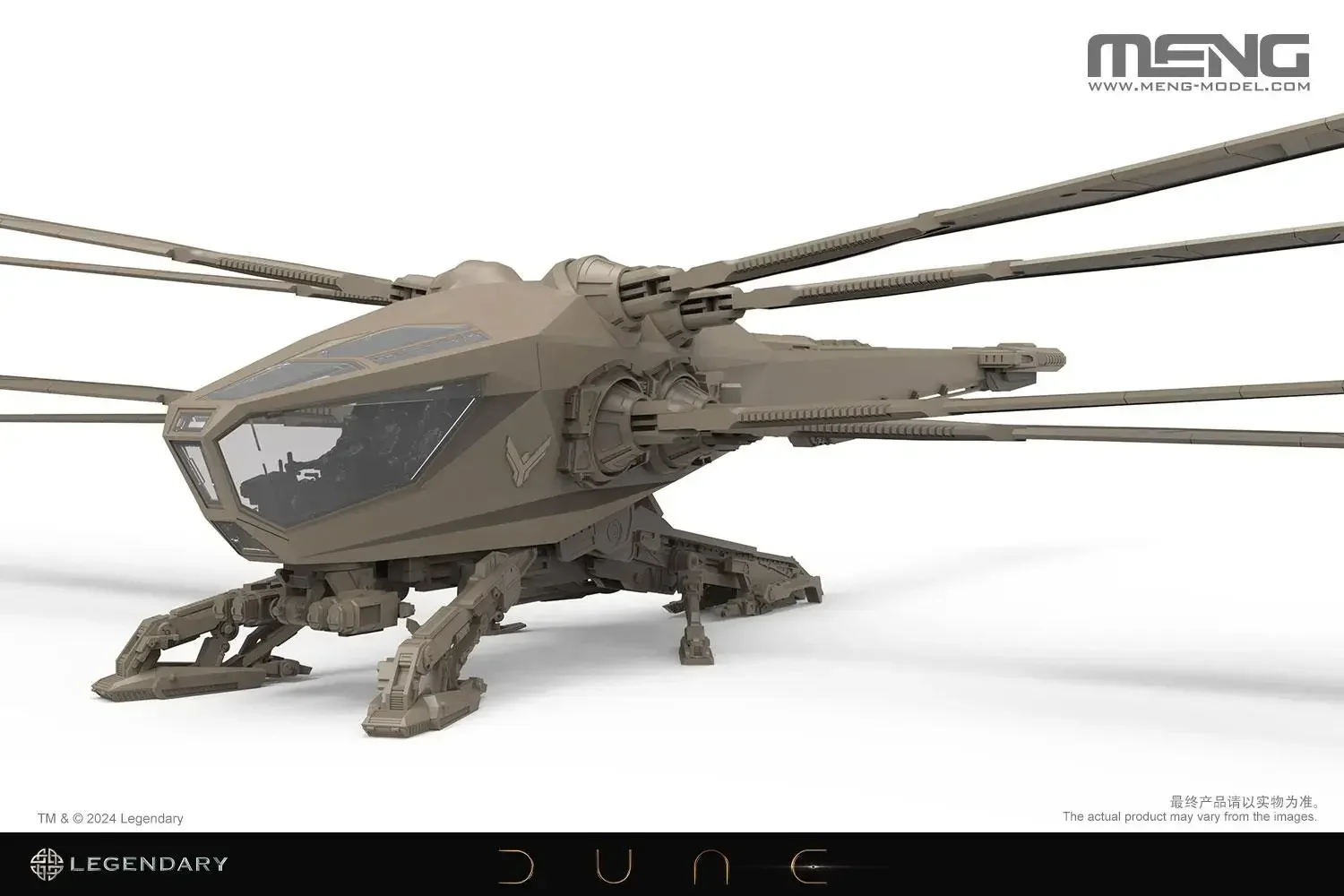 In Stock MENG 1/72 DS-007 ATREIDES Ornithopter Dune 2 72CM Glue-free Assembly Plastic Model Kit Gift Model Collection Figure